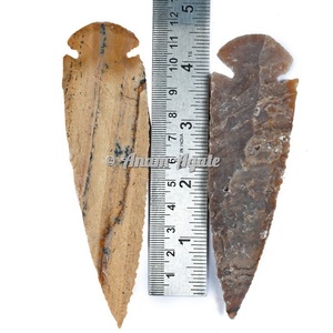 Puntas de flecha de ágata natural de 5 pulgadas para la fabricación de joyas Cristales hechos a mano Tiendas metafísicas Proveedor a granel al por mayor de La India - Product Image 1
