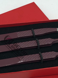 Pince à épiler professionnelle d'extension de cils en acier inoxydable Double incurvée outil de beauté de revêtement de poudre de vin de 45 degrés pour le Volume de botte - Product Image 4