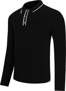 Polo rayé manches longues pour homme, de haute qualité, de styliste, à bas prix et de haute qualité, 2018 - Product Image 2