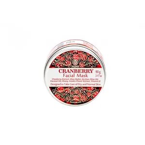 Facial Mask 90g Cranberry Amazing Choice For Face Private Label OEM ODM Wholesale 99% Natural 100% Handmade For Dry Normal Skin