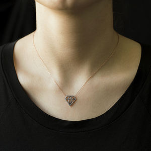 Pendentif en pierre de Zircon en forme de diamant, fait à la main, vente en gros, bijoux en argent Sterling 925 - Product Image 4