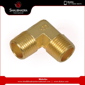 Raccord de tuyau mâle coudé en laiton de haute qualité différentes tailles techniques de coulée à 90 degrés emballage en plastique cuivre PP-Boxed - Product Image 3