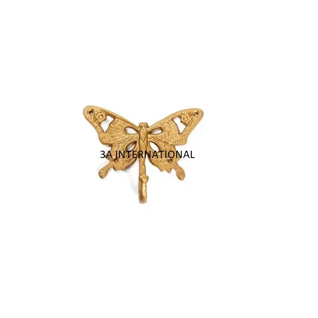 Clothes and Coat Hanger For Bathroom Wall Hook Luxury Design Gold Plated Butterfly Wall Hanging Hook At Affordable Price