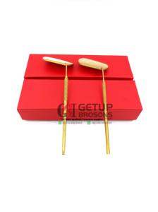 Best Quality New Style Full Gold Plasma Stainless Steel Eyelash Extension Rectangle Design <b>Mirror</b> Custom Logo Beauty Instruments - Product Image 6