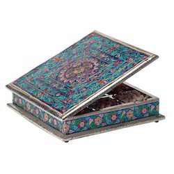 Personnalisé en gros la main élégant vintage peint À la Main Floral personnalisé logo impression élégant moderne unique bijoux poitrine - Product Image 5