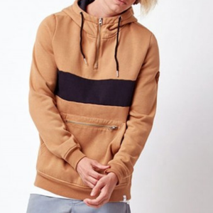 Nouvelle Mode Personnalisé Hommes Trimestre Zip Pull À Capuche - Product Image 4