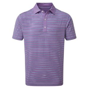Polo d'été rayé à manches courtes personnalisé marque originale 100% vêtements en coton tissu imprimé de haute qualité à séchage rapide - Product Image 5