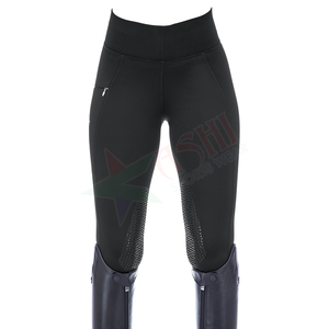 Vente directe Fabricant Dames Siège complet Sports Équestres Leggings En Cuir Spandex Culotte En Silicone Équitation En Gros - Product Image 4
