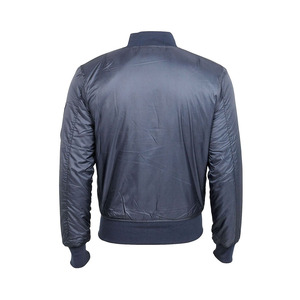 Chaqueta bomber fina con estampado personalizado unisex con decoración de patrón de logotipo frontal de cuello levantado para béisbol deportivo de hombre - Product Image 6