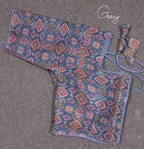 หมอนข้างทอผ้า Ikkart แฟนซีและมองในรูปแบบคอหัวใจพร้อมจีบบนแขนและการออกแบบแฟนซี Latkan Farnt Pettn - Product Image 2