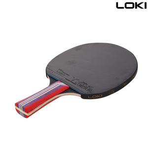 Raquette de tennis de table <span class=keywords><strong>LOKI</strong></span> X Series X-1 pas chère pour débutants, raquette de ping-pong en bois + caoutchouc + éponge rouge/noir - Product Image 2