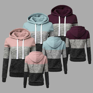 Sweat à capuche oversize à fermeture éclair intégrale pour femme, 100% coton, doublure 100% polyester, style sport, imprimé, automne - Product Image 2