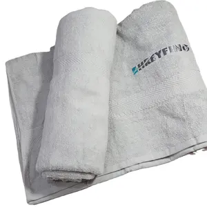 100 cotton Plain terry bath towel for embroidery custom Logos