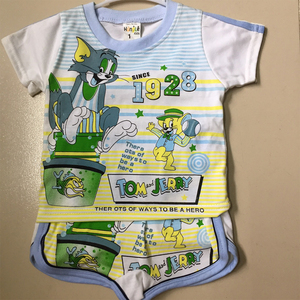 ชุดสูทผ้าฝ้ายกางเกงขาสั้นสำหรับเด็กผู้หญิงชุดสูทเด็กผู้ชายเสื้อผ้าเด็กสไตล์ใหม่สำหรับฤดูร้อน - Product Image 5