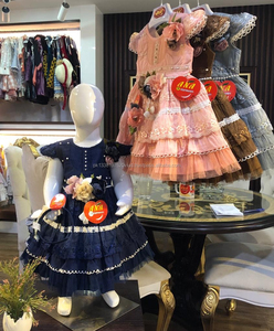 Cotton Crush Ren Áo Dài Cho Bữa Tiệc Hàng Mới Về Trẻ Em Bông Áo Dài Thiết Kế Bông Áo Dài Thiết Kế - Product Image 6