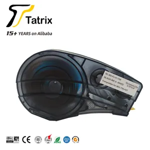 Tatrix-Cinta de etiqueta Compatible con M21-750-427 M21 750 427, material de vinilo blanco y negro, para impresora de laboratorio, BMP21 PLUS