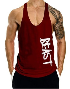 เสื้อกล้ามสำหรับผู้ชาย,เสื้อออกกำลังกายผ้าระบายอากาศได้ดีแบบเรียบสำหรับใส่ไปยิม - Product Image 1