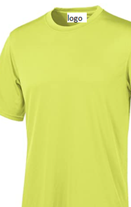 คู่แห้ง4.1ออนซ์ Interlock เสื้อยืด100% โพลีเอสเตอร์เสื้อลูกโซ่ความชื้น-Wicking อย่างรวดเร็วแห้ง Interlock ผ้า - Product Image 3