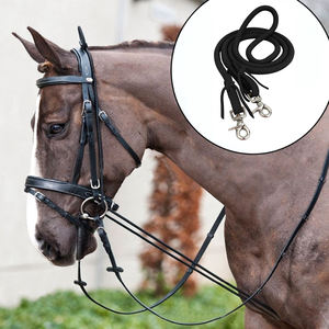 Accessoire équestre de cheval personnalisable-Rênes durables Logo de marque unique imprimé fabricant indien disponible différentes tailles - Product Image 3