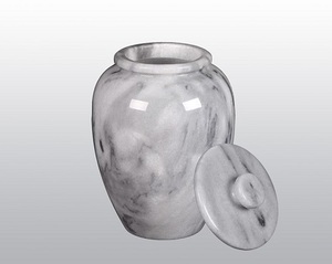 Urnas de cremación de diseño de metal de latón de alta calidad estándar y diseño de acabado pintado de mármol como urna de cremación de metal - Product Image 4