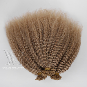 VMAE-Pelo Rizado con Cutícula Alineada, Pelo Humano de Keratina, Rizado, Afro, 4A, 4B, 4C, Afro, Tipo <span class=keywords><strong>U</strong></span>, PVC, #27, #16, #18 - Product Image 2