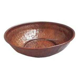 Tazón de cobre puro para servir alimentos, tazón de mesa de Metal - Product Image 5