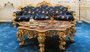 Juego de sofás tallados para sala de estar, muebles de diseño de lujo para sala de estar - Product Image 3