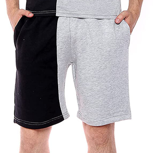 Pyjama de couleur contrastée pour femmes, T-shirt ras du cou, tenue de salon, de sport, - Product Image 1