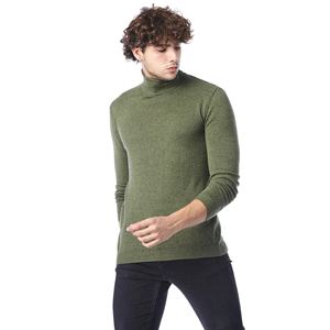 Jersey con logotipo personalizado bordado para hombre, Jersey de punto verde militar de alta calidad, nuevo producto, venta al por mayor - Product Image 3