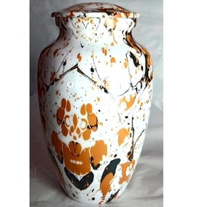 อลูมิเนียมใหม่จบด้วยการออกแบบอุ้งเท้าแกะสลักแบบคลาสสิกขนาดกลางสำหรับสัตว์เลี้ยงโกศสีเงินด้านสำหรับการฝังศพสัตว์เลี้ยงของคุณ - Product Image 6