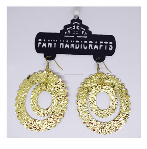 Boucles d'oreilles plaquées or tendance pour femmes, en acier inoxydable, accessoires colorés de juillet, dernières créations de boucles d'oreilles, bijoux et accessoires - Product Image 3