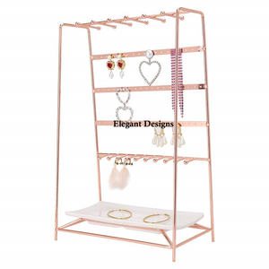 Luxueux Designer Métal Bijoux Stand Peu Cher Élégant De Mariage Décoratif Collier Stand En Gros Luxueux Bijoux Stand - Product Image 5