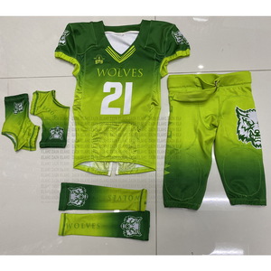 Ensemble d'uniformes de football américain personnalisés 2026 – Pack sublimé court pour adultes, grandes tailles, respirant et séchage rapide - Product Image 2