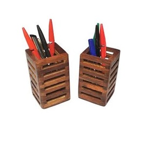 Porte-stylo en bois de haute qualité, pour bureau et vaisselle scolaire, en bois poli brillant à bas prix - Product Image 6