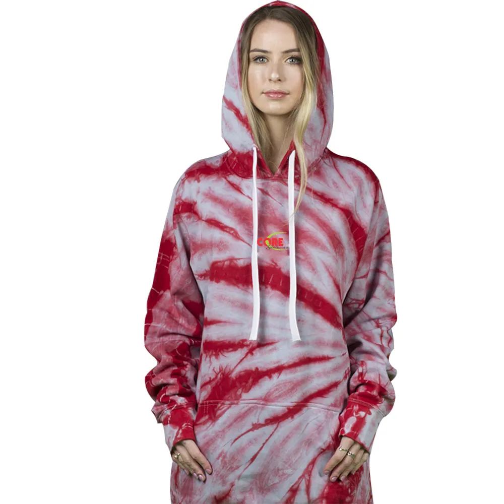 Oem 2023 Hoge Kwaliteit Vrouwen Snel Droog Duurzame Tie Dye Hoodies Plus Size Streetwear Collectie Best Verkopende Design