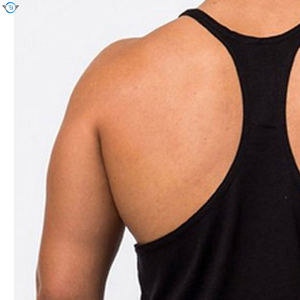 Camisas de gimnasio para hombre de las mejores tendencias Logotipo personalizado de secado rápido Nuevo diseño de alto grado con mangas cortas de punto al por mayor - Product Image 5