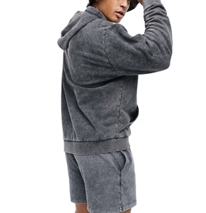 ชุดสองชิ้นสำหรับผู้ชาย,ชุดเสื้อฮู้ดแบบสวมหัวมัดย้อมไซส์ใหญ่พิเศษสำหรับฤดูร้อน - Product Image 1