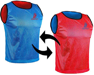 Gilet d'entraînement de football en maille sublimé personnalisé bavoirs réversibles d'entraînement de football d'équipe pour la vente en ligne avec votre propre logo - Product Image 2