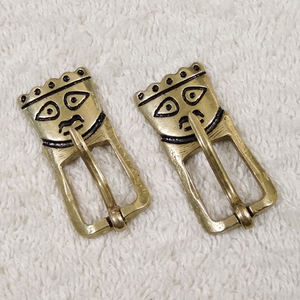 HAVALL Boucle de ceinture Spatmittelalter médiévale en laiton noir finition cuivre durable TT-1180 avec remplissage en cuivre durable - Product Image 2