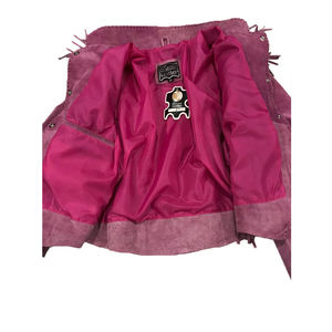 Chaqueta de cuero de ante para mujer, diseño Vintage, OEM, con flecos, venta al por mayor, alta calidad, nuevo - Product Image 6