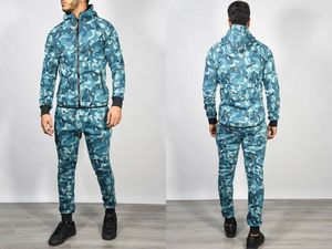 Survêtement de styliste en Polyester, Camouflage, coupe Slim, bas de jogging avec fermeture éclair, sweat à capuche, sur mesure, nouvelle collection - Product Image 5