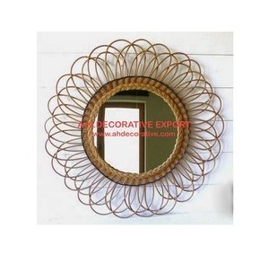 Handmade mới nhất Sunburst tường trang trí nội thất màu đen cổ hoàn thành khung Gương nghệ thuật Deco thiết kế nhà trang trí mặt trời hình dạng tường gương - Product Image 2