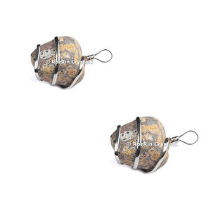 Colgante envoltura de alambre de jaspe de piel de leopardo - Product Image 2