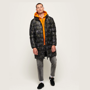 Customizable <b>Men's</b> Winter Puffer <b>Jacket</b> <b>Smart</b> Casual Style with Woolen Hood Zipper Custom Size OEM Service - Product Image 2