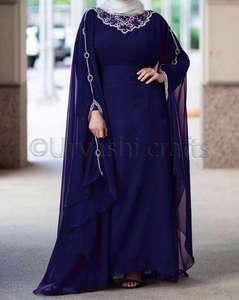 ขายส่งร้อนสุดหรูสวยสบายประณีตคริสตัล Works แขนยาวเสื้อผ้าอิสลามดูไบ Abaya - Product Image 1