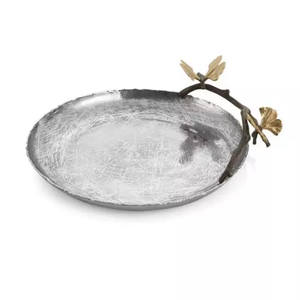 Plateau de service rond en cuivre pur pour la maison hôtel Restaurant plateaux de service alimentaire Design moderne luxe servant la maison et les fournitures d'hôtel - Product Image 2