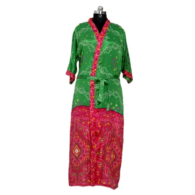 Albornoz Kimono japonés Vintage, camisón de regalo, bata de playa, ropa de casa, Kimono de verano
