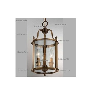 Lanterne suspendue de forme ronde faite à la main lanterne suspendue en métal d'intérieur de qualité de luxe au meilleur prix en Inde - Product Image 1
