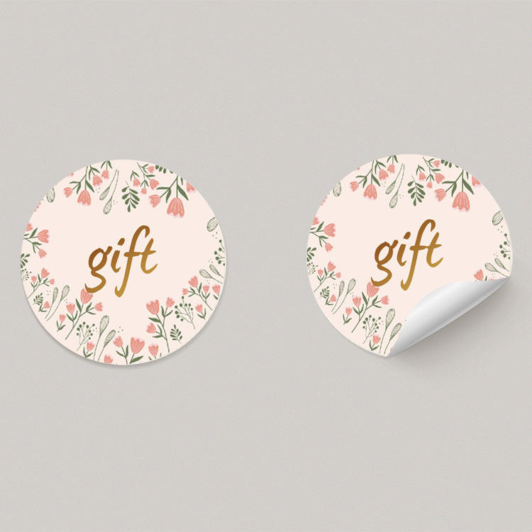 Etiqueta de papel estucado