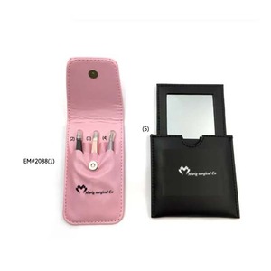 OEM/ODM-Pinzas de acero inoxidable para cejas, marca personalizada, color negro, venta al por mayor de fábrica - Product Image 6